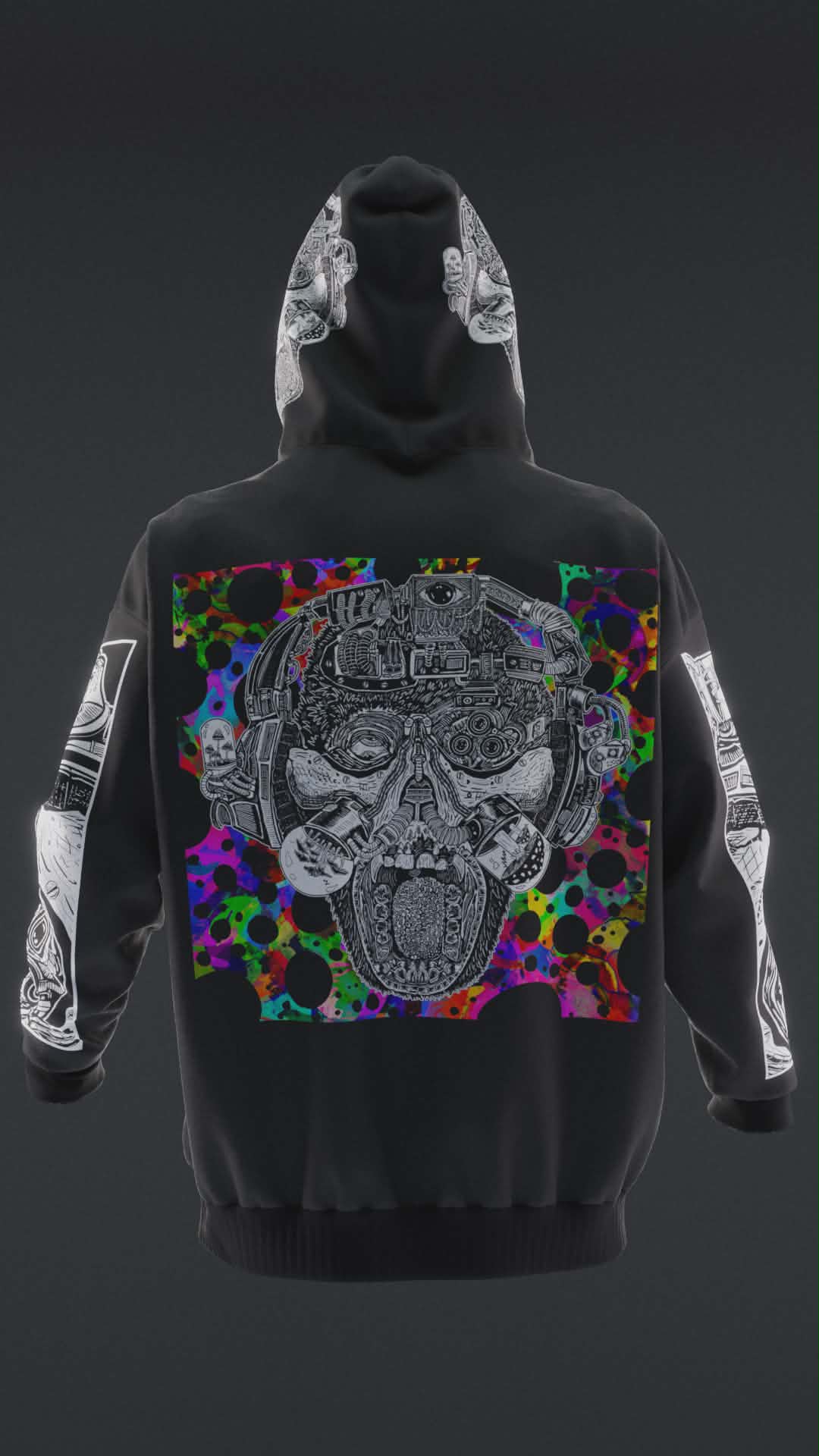 Lab Monkey Psychedelic Hoodie